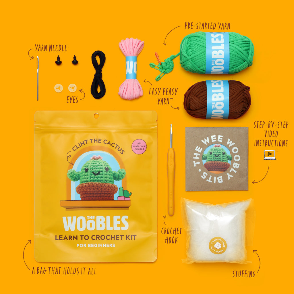 Clint the Cactus Crochet Kit