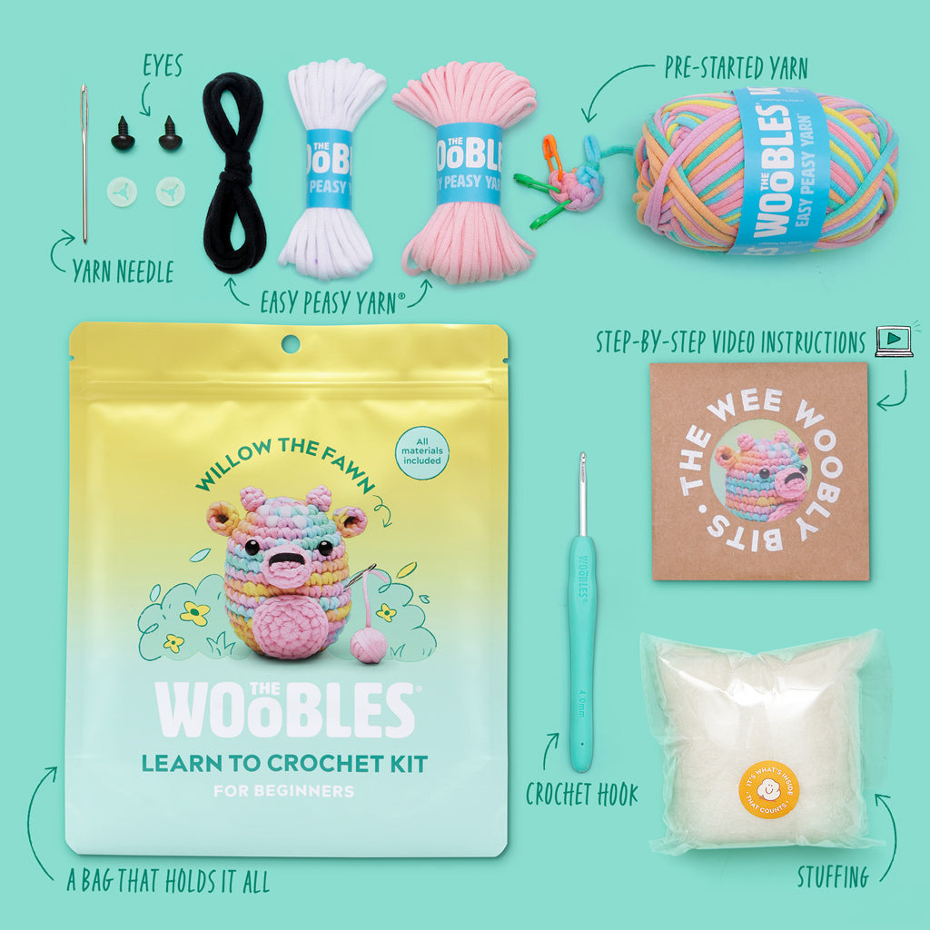 Willow the Fawn Pastel Crochet Kit
