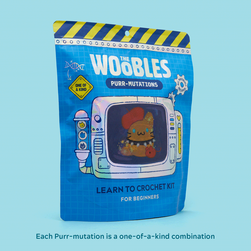 One-of-a-Kind Purr-Mutation Crochet Kit