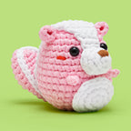 Andre the Skunk Pink Crochet Kit
