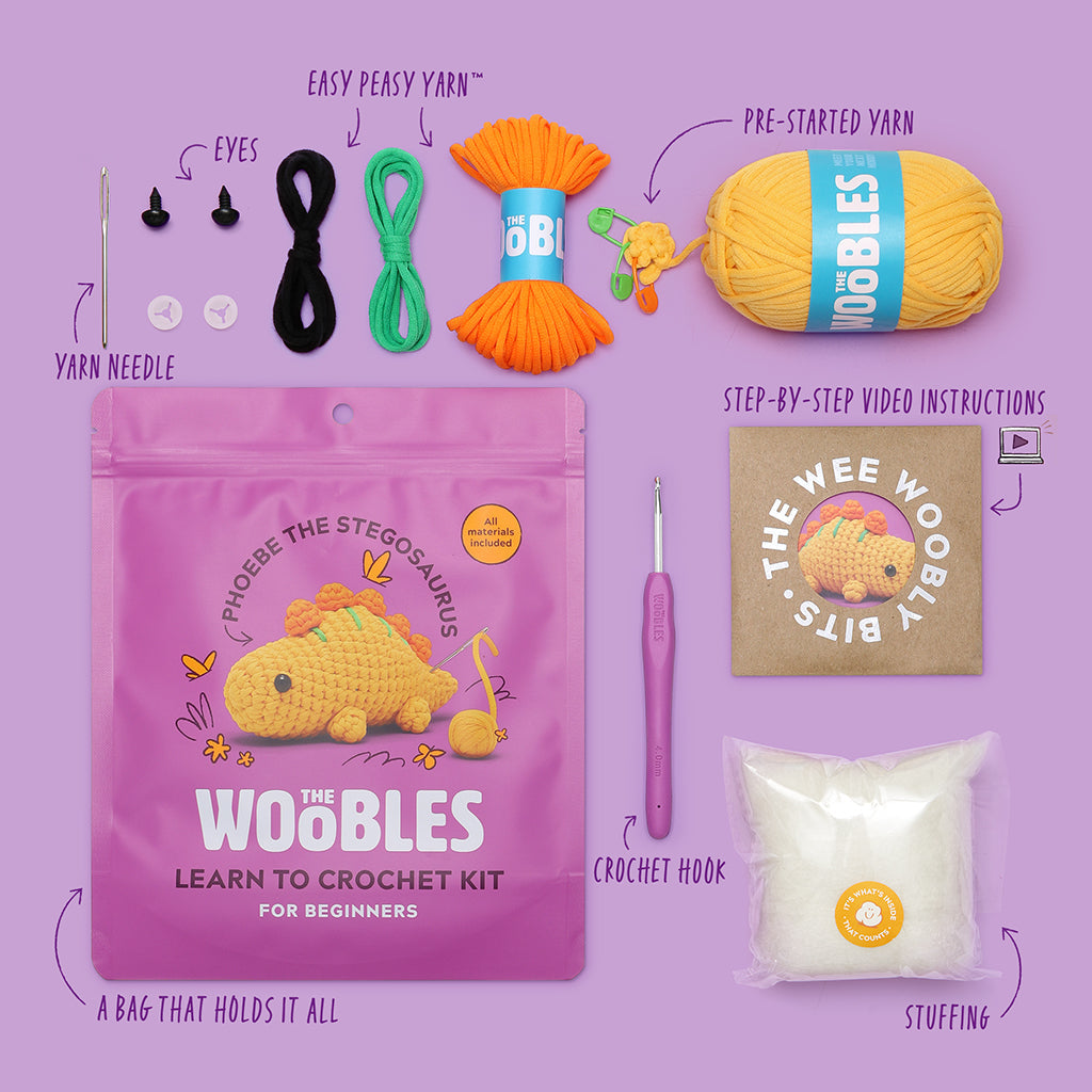 Phoebe the Stegosaurus Crochet Kit